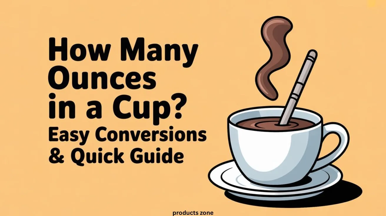 How many ounces in a cup conversion guide with quick and easy measurement charts for cooking and baking