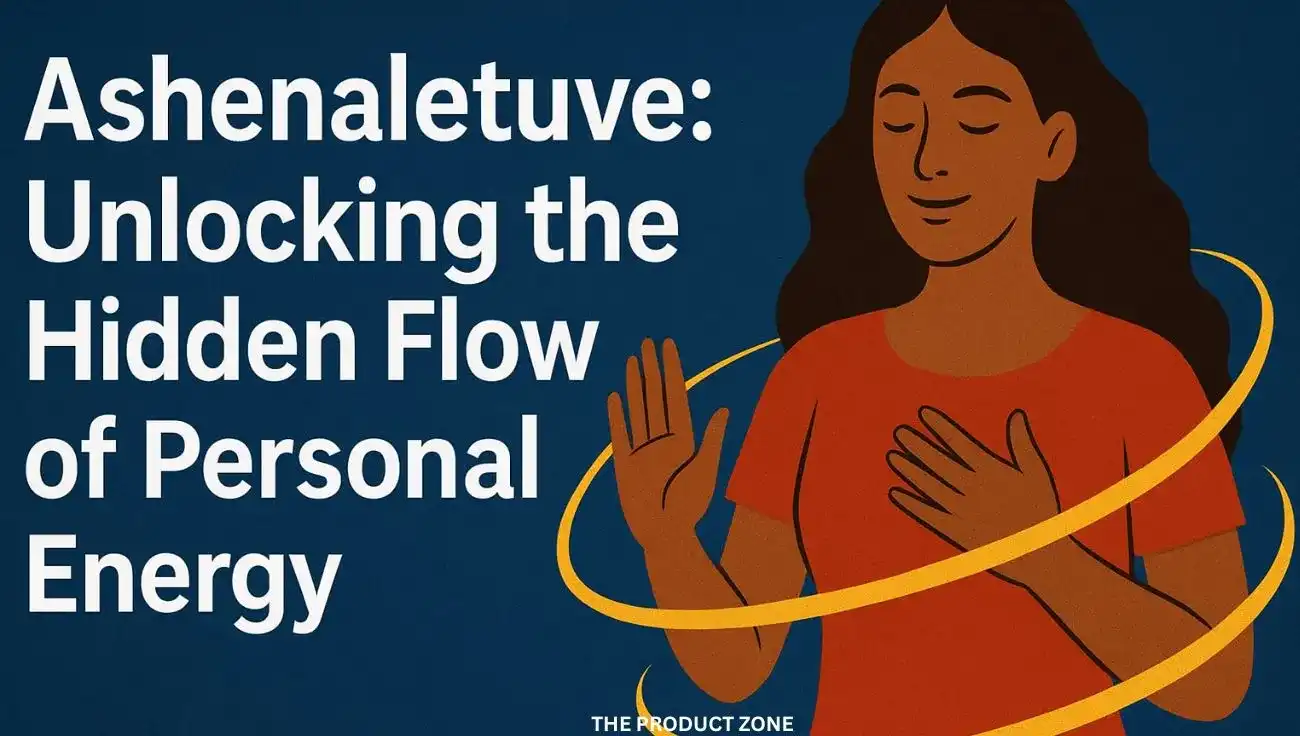 Illustration representing Ashenaletuve, showing a person surrounded by flowing energy streams symbolizing focus, creativity, and balanced personal energy