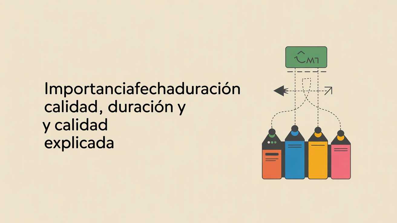 importanciafechaduracióncalidad , Duración y Calidad Explicada