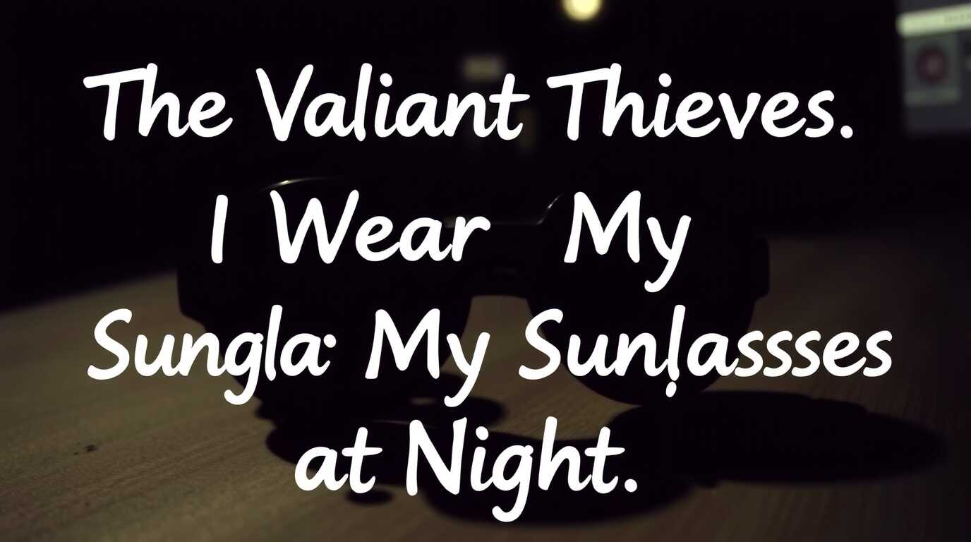 The Valiant Thieves I Wear My Sunglasses at Night Lyrics.