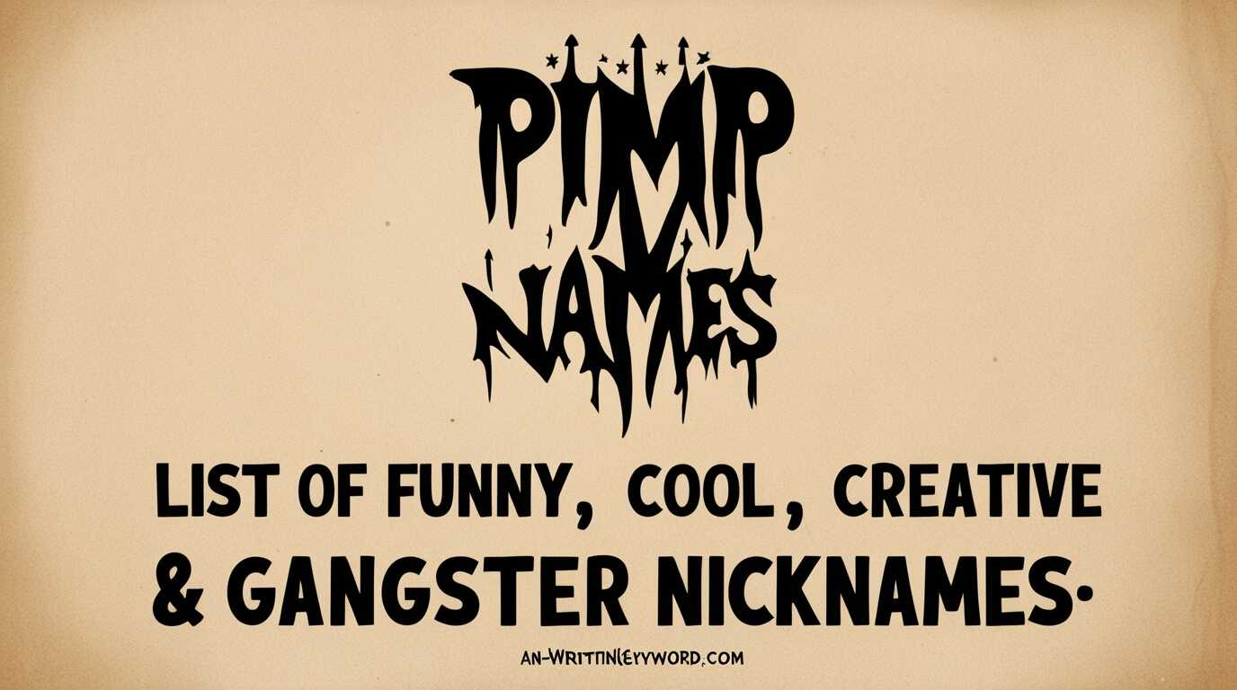 Pimp Names: List of Funny, Cool, Creative & Gangster Nicknames