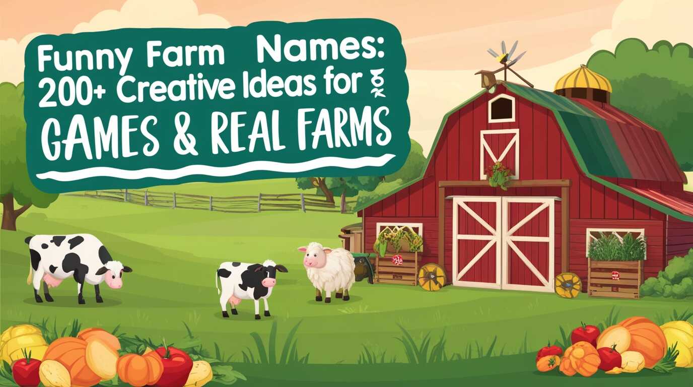 Funny Farm Names: 200+ Creative Ideas for Games & Real Farms