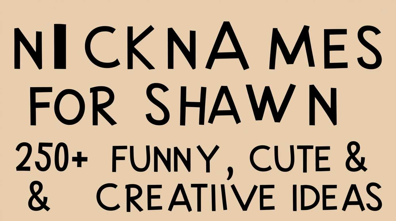 Nicknames for Shawn: 250+ Funny, Cute & Creative Ideas